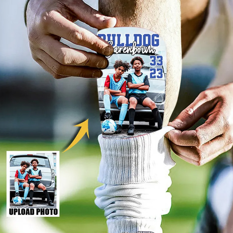 Personalized Shin Guards Custom Name and Photo Gifts for Soccer Lovers