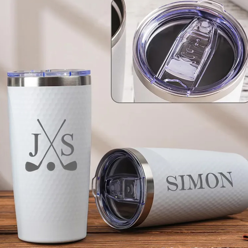 Personalized Golf Tumbler 20oz Insulated Travel Mug Gift for Golf Lovers