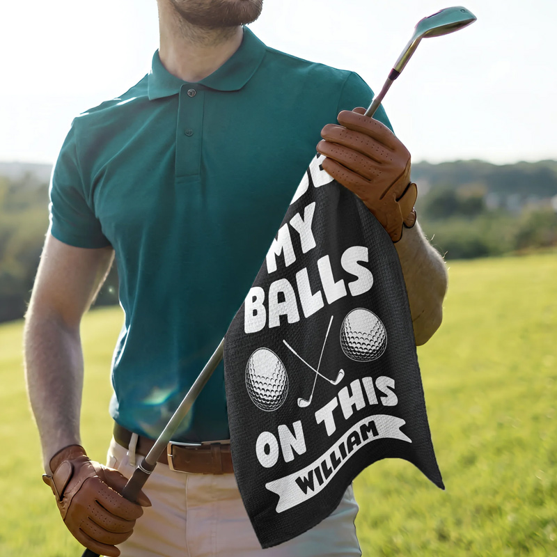Personalized Golf Towel Funny Gifts For Golfers Gift for Men Custom Name