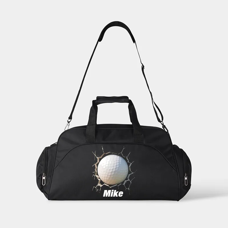 Personalized Soccer Duffel Bag with Custom Name and 3D Ball Design