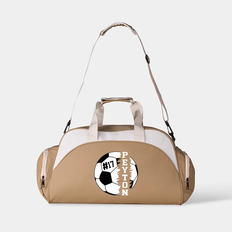 Personalized Soccer Duffel Bag with Custom Name and Number Design