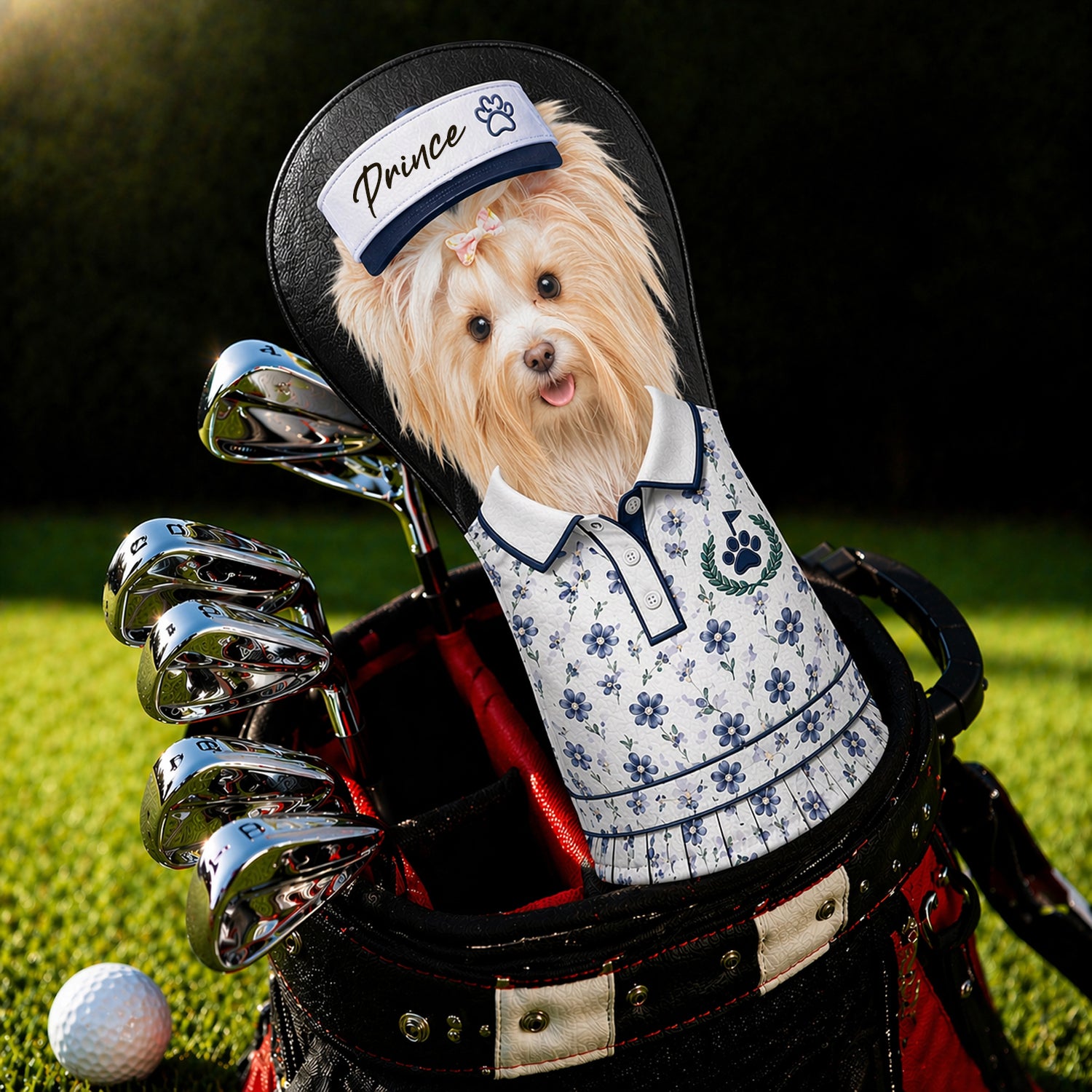 Personalized Pet Photo Golf Head Cover Golf Club Cover Gift For Dog Cat Dad Mom Golf Lovers 