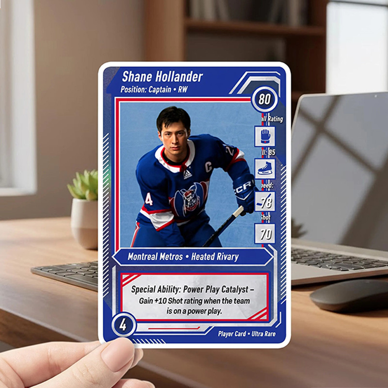 Personalized HR Hockey Design Sticker with Custom Design, Water Bottle Sticker