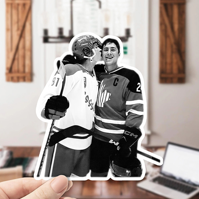 [Copy]Personalized HR Hockey Design Sticker with Custom Design, Hot Book Movie Fan Gifts