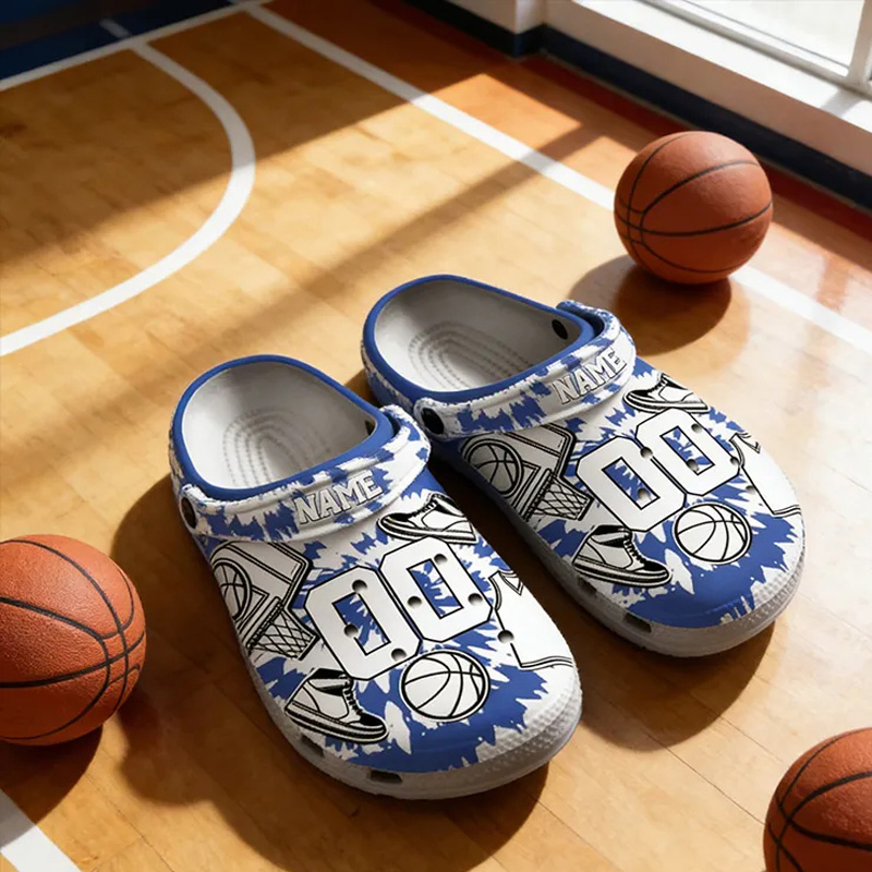 Personalized Basketball Crocs with Custom Name and Number for a Standout Look