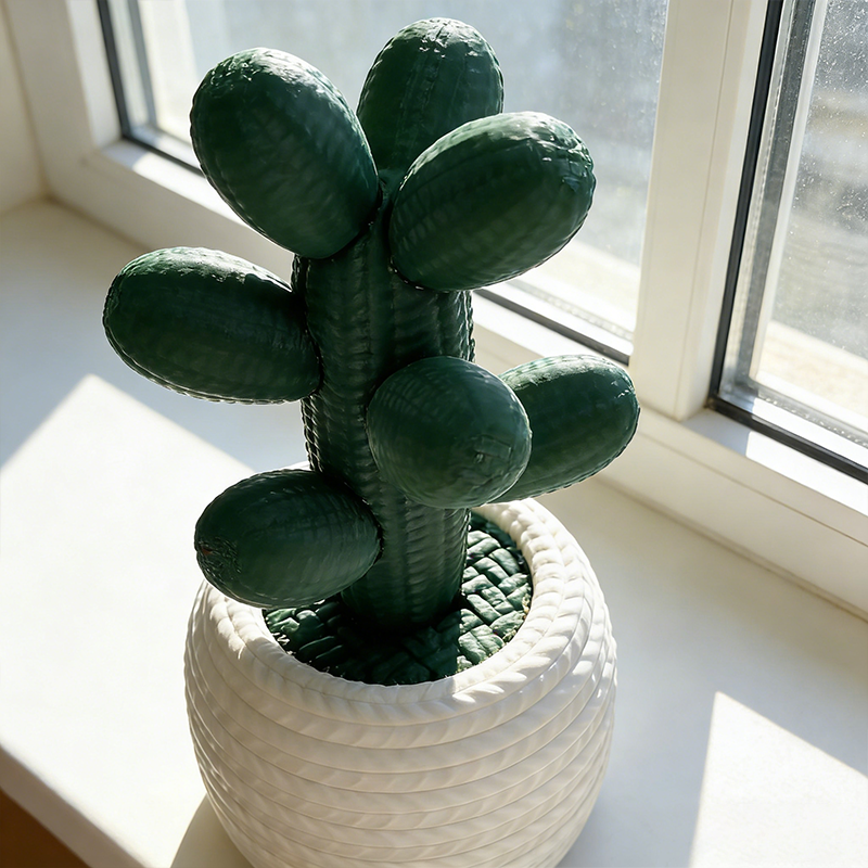 Personalized 3D Printed Flower 3D Tulips Decorations Potted Cacti Gift Home Decoration