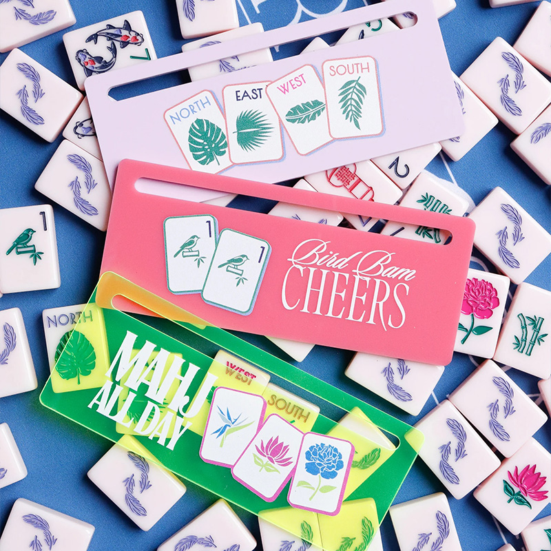 WINDS IN LILAC-Mahjong Line Reader Gifts Mahjong Accessories Mahjong Line Finder Mahjong Lover Gift