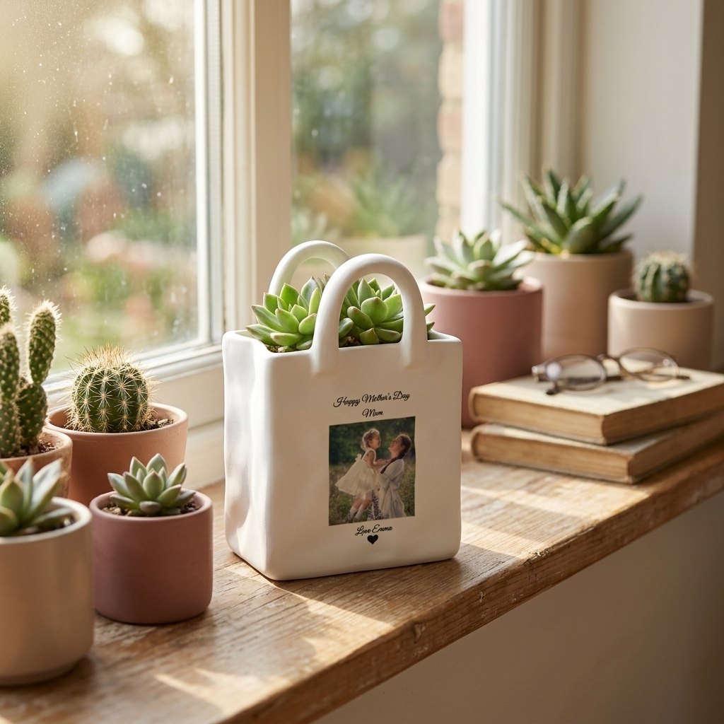 Personalized Handbags Vases Gardening Items Custom Photo Gifts for Mom