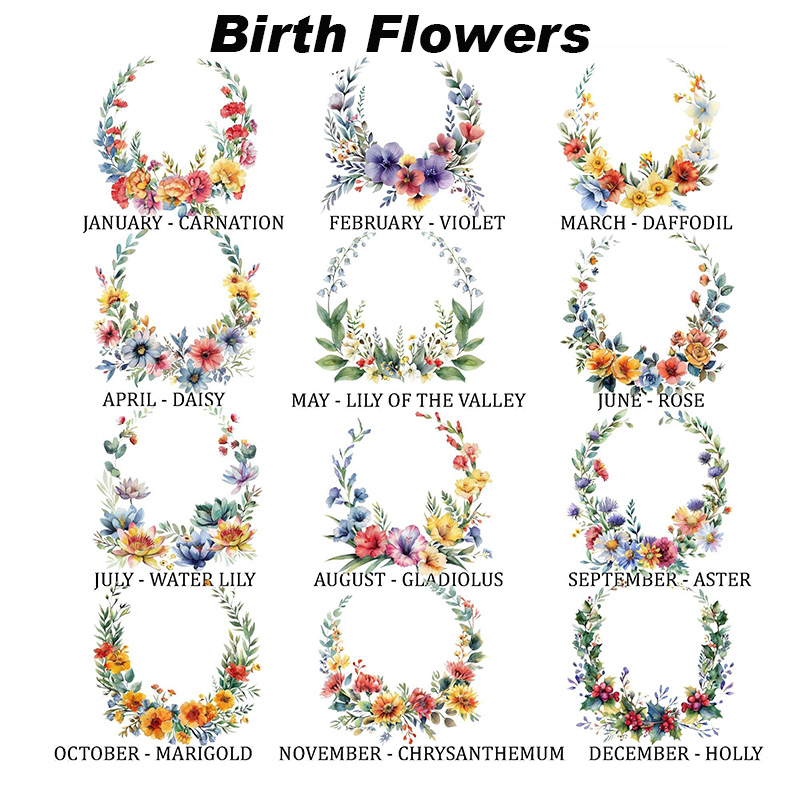 Personalized New Mom Birth Flower Pillow with Baby Photos Happy 1st Mother's Day Throw Pillow Mothers Day Gift For Mom