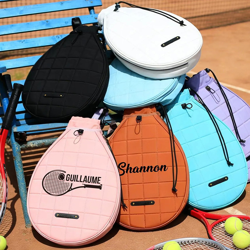 Personalized Tennis Travel Bag with Custom Initials and Printed Patterns Suitable for Both Men and Women