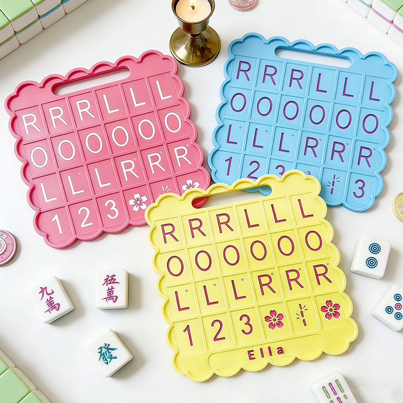 Mahjong Solo Practice Board Reusable Training 3d printed Board for Tile Placement Strategy Learning and Skill Improvement for Beginners and Advanced Players