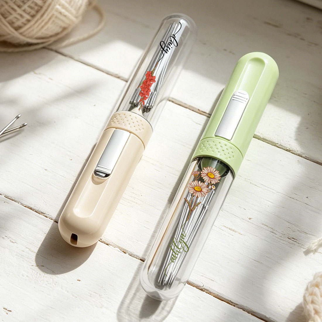 2 In 1 Automatic Needle Threading Tool for Hand Stitching Knitting Embroidery and Thread Removal