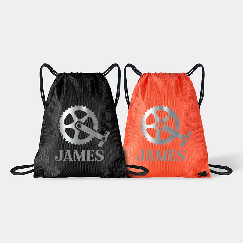 Personalized Gear Riding Drawstring Bag Team Sports Backpack Bags for Cycling Lovers