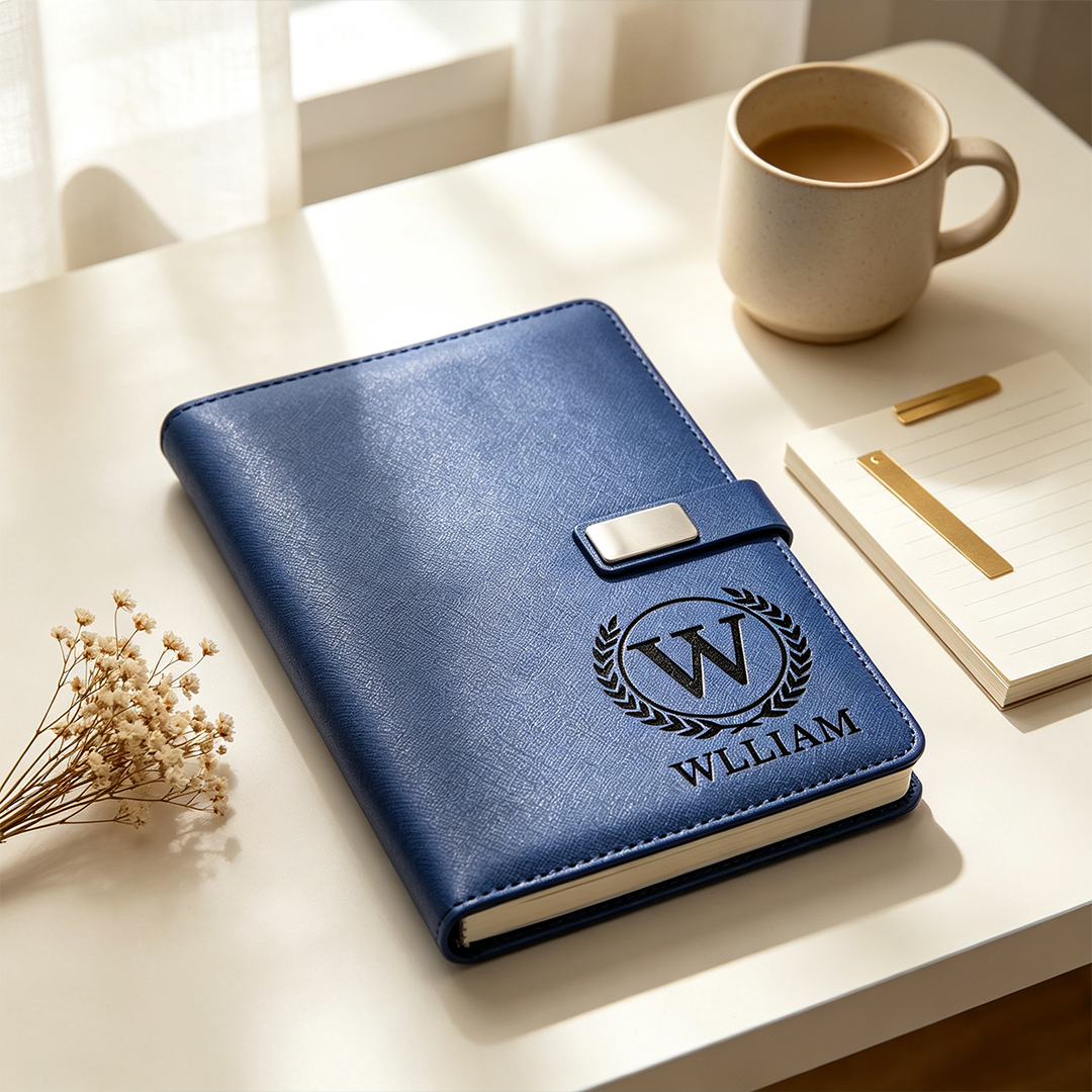 Personalized Notebook Set with Cup and Pen Custom Graduation Gifts Work Anniversary Gifts