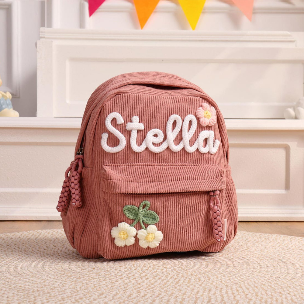 Personalized Toddler Backpack With Name Kindergarten Gift Back to School Summer Camp Bag Kids Preschool Bag
