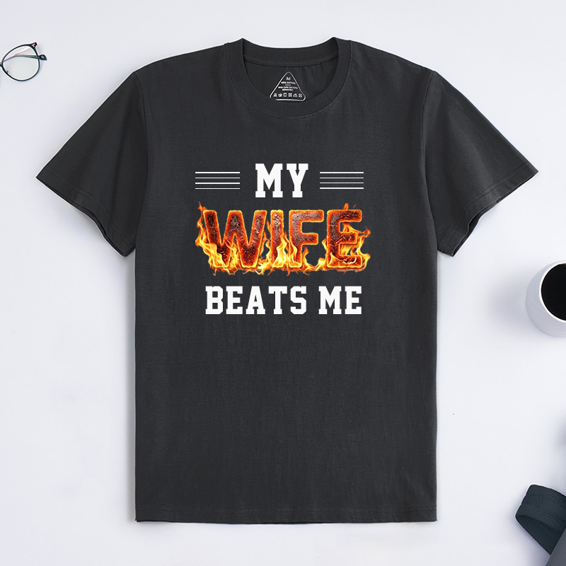 Personalized My Wife Beats Me Shirt Vintage Husband And Wife Shirts Husband Shirt For Men Funny Husband Shirt Funny Husband Gift