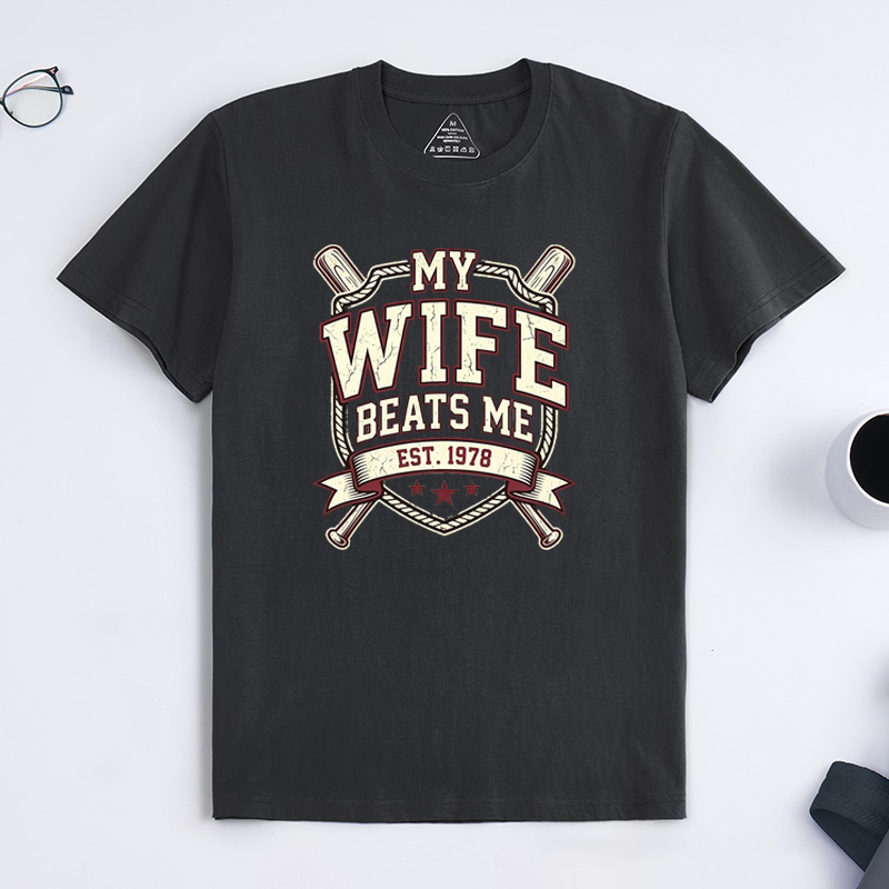 Personalized My Wife Beats Me Shirt Vintage Husband And Wife Shirts Husband Shirt For Men Funny Husband Shirt Funny Husband Gift