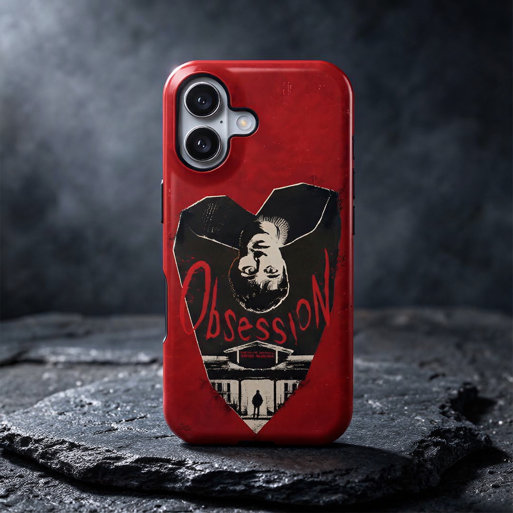 Red Heart Shape Staring Phone Case Gift for Movie Fans
