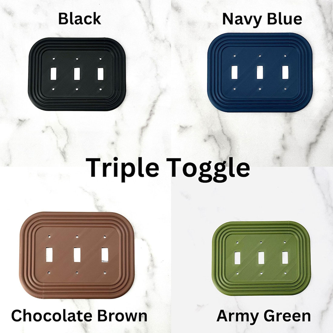 Mid-Century Modern Oval Light Switch Cover Available in Multiple Configurations Stylish & Functional Wall Plate