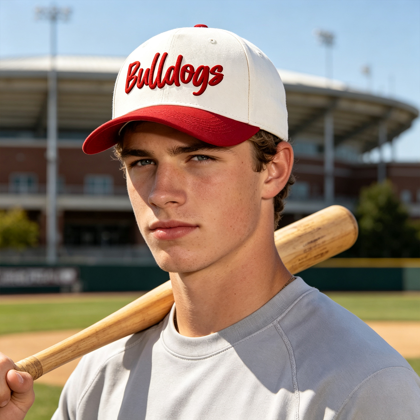 Personalized Campus Mascot Two Tone Baseball Caps Mascot Name Caps Back to School Gift