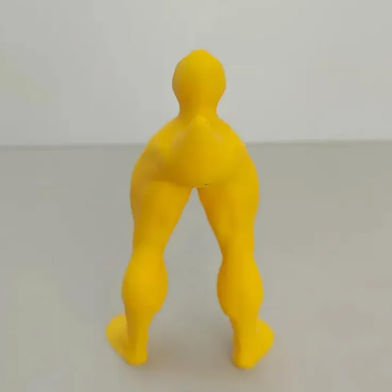 Personalized 3D Printed Funny Muscle Muscular Legs Duck Meme Desk Decor Birthday Gift for Friends Gym Rat Gym Lovers