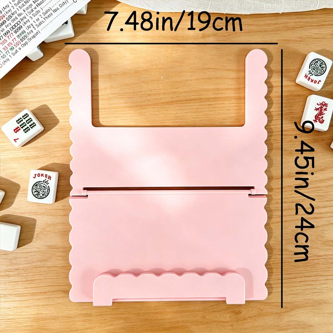 Personalized Mahjong Card Holder 3D Printed Foldable Mahjong Game Card Rack Mahjong Accessories Home Game Night Accessory Mahjong Player Gift