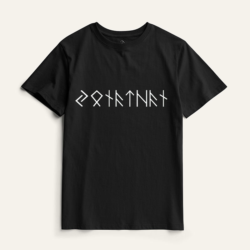 Personalized Classic T-Shirt Custom Name In Runes Viking Gift for Him