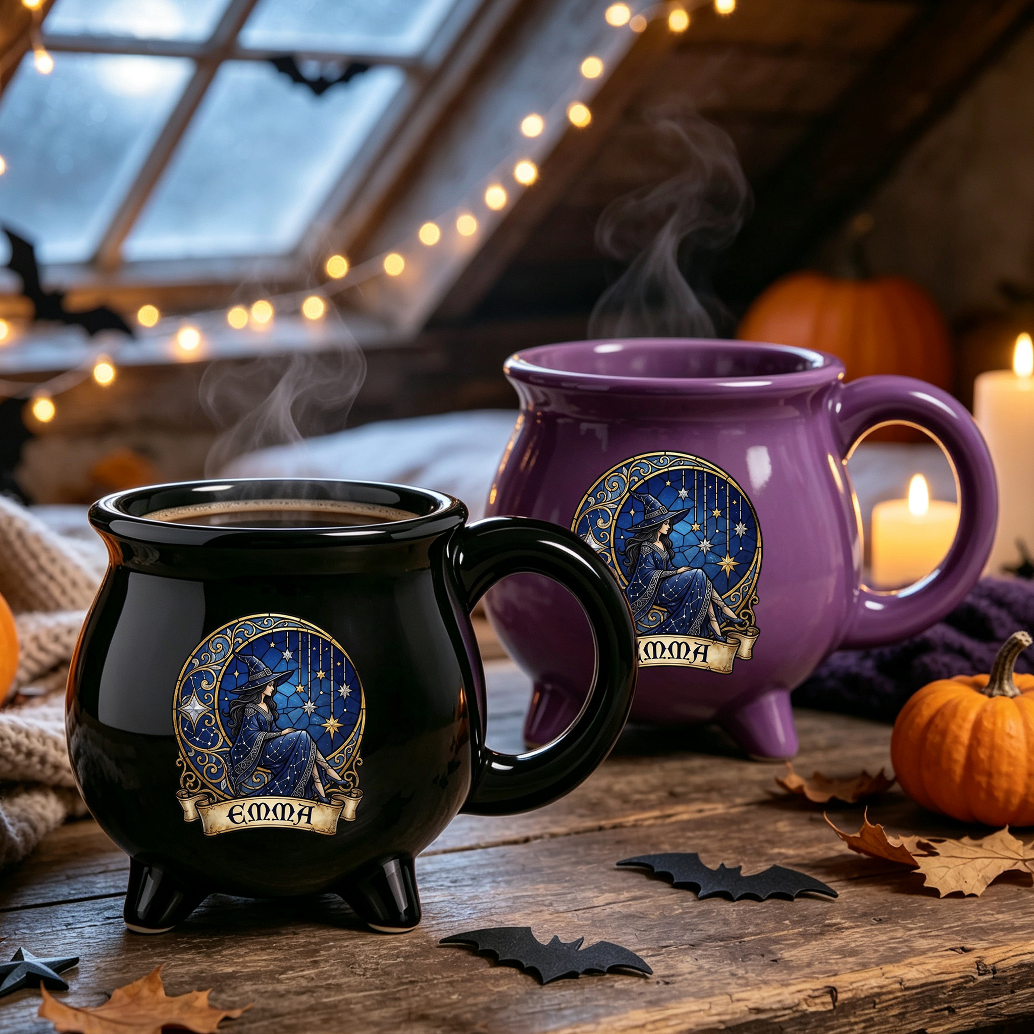 Personalized Witchy Cauldron Coffee Mug Halloween Gifts For Witch  Moonlit Witch Vibes