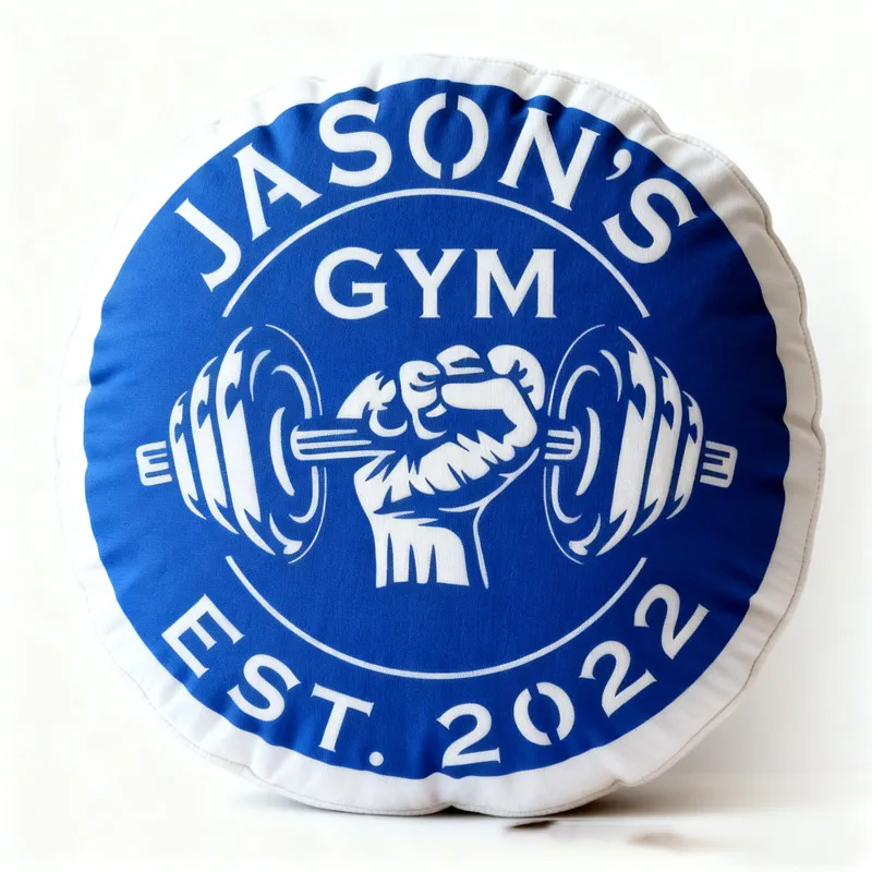 Personalized Dumbbell Gym Name Pillow Graphic 3D Print Gift Ideas Exercise Themed Christmas Weightlifting Workout Pillow Comfortable Christmas Decor for Gym Lovers