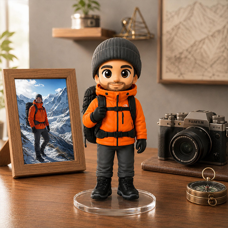 Personalized 3D Statue from Your Photo Custom Daddy Gift 3D Figurine Keepsake Mini Character Gift Gift for Family Dad