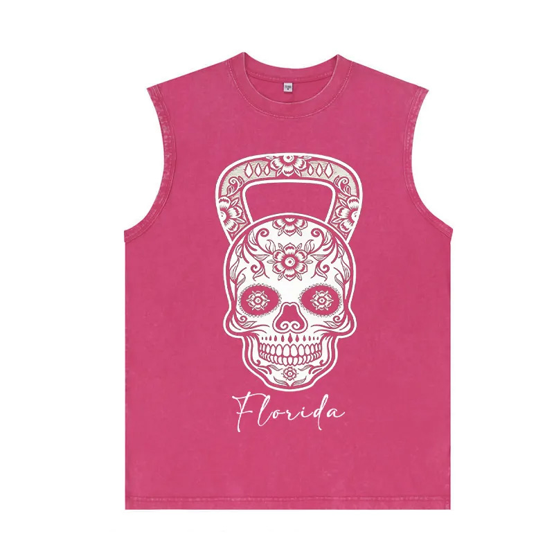 Personalized Gym Couple Classic Tank  Kettlebell Skull Gym Shirt Valentines Day Gym Shirt Workout Tank Top Couples Shirt Workout Couples Gym Shirt Gym Gifts