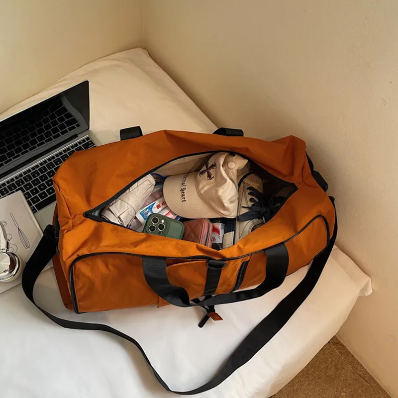 Personalized Fitness Large Capacity Gym Bag with Embroidery Custom Name for Gym Lovers 