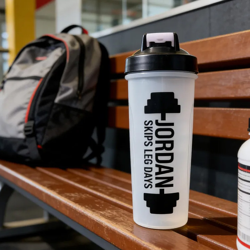 Personalised Protein Shaker New Year Resolution Gym Lover Gift Drinks Bottle Fitness Freak Healthy Shakes Father Dad Gift for Gym Lovers