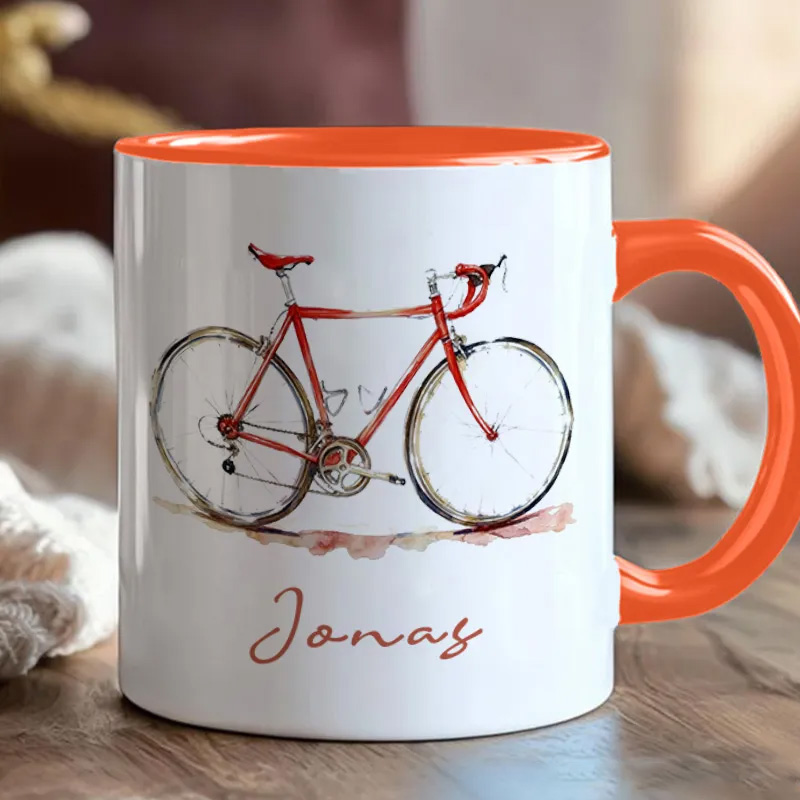 Personalized Bicycle Mug Personalized Bicycle Mug Kids Mug Race Bike Mug Bicycle Mug Bicycle Coffee Cup Bicycle Tea Cup for Cyclistsfor Biker Cycling Riding Lovers