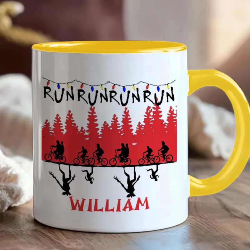 Personalized Christmas Things Cyclist Coffee Mug Funny Bicycle Gift Lover Mug Cyclist Gift Mountain Biker Gift Cycling Gift Bike Gift Bicyclist Mug Colour Options Available