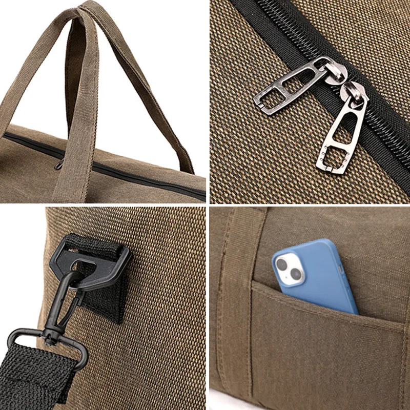 Personalized Canvas Duffle Bag for Fitness Weightlifting Duffel Bag Gym Bag Gym Lovers