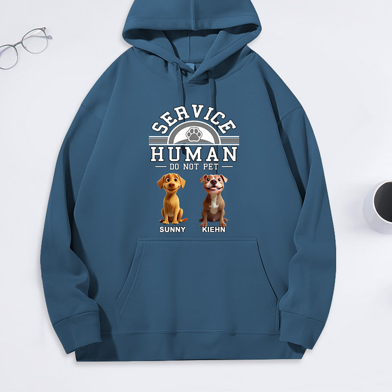 Personalized Dog Lover Service Human Cartoon Classic Hoodies