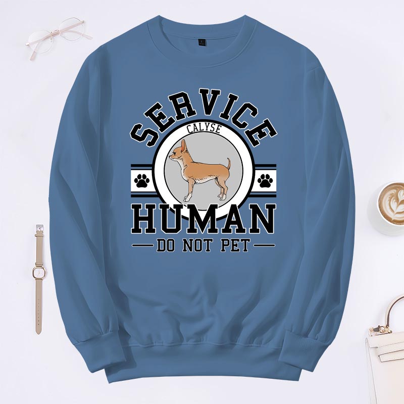 Personalized Dog Lover Service Human Classic Sweatshirts