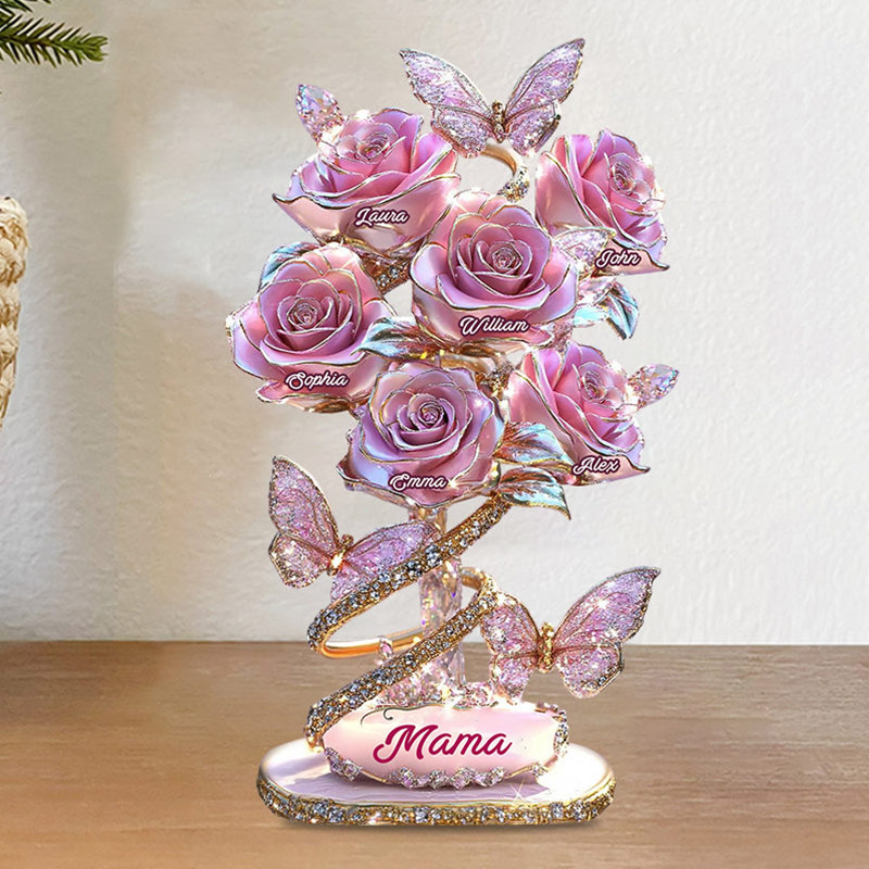 Personalized My Garden Gift For Mom Grandma Custom Shaped Acrylic Plaque Mother's Day Gift