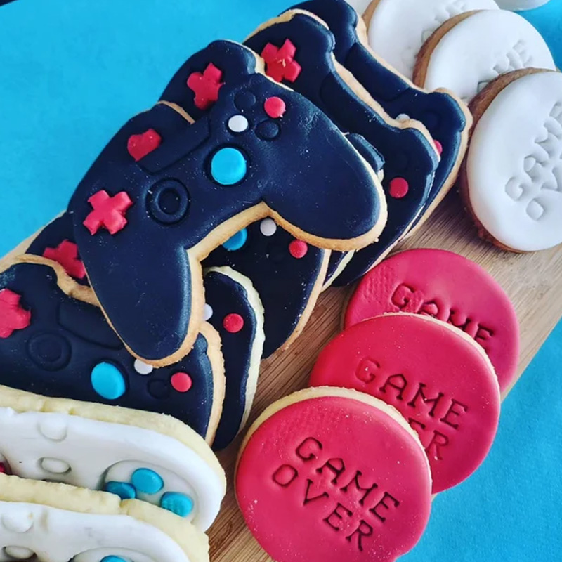 Personalized Video Game Themed Cookie Cutter 3D Printed Baking Supplies Fondant Tool Craft Stamp for Gamer Geek Lover