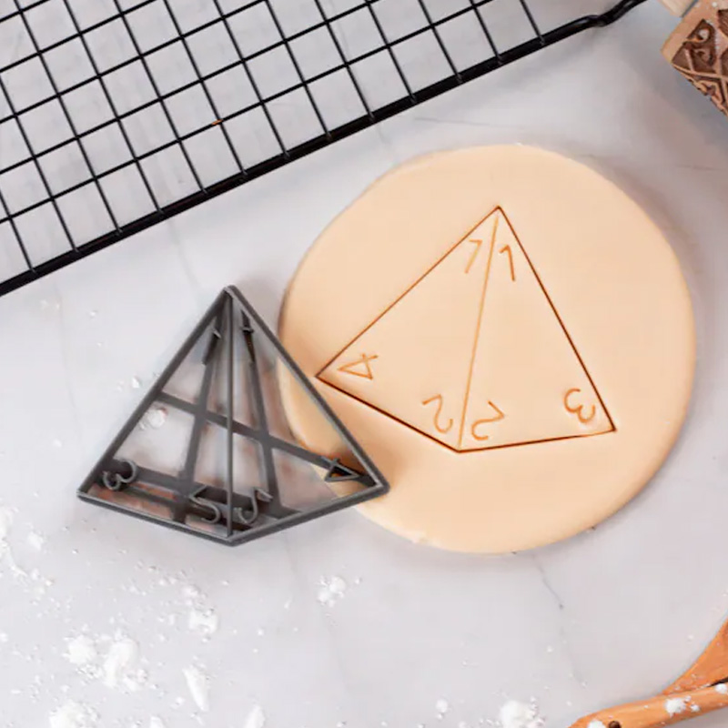 Personalized Gaming Dice Cookie Cutter 3D Printed Baking Supplies Fondant Tool Craft Stamp for Gamer Geek Lover