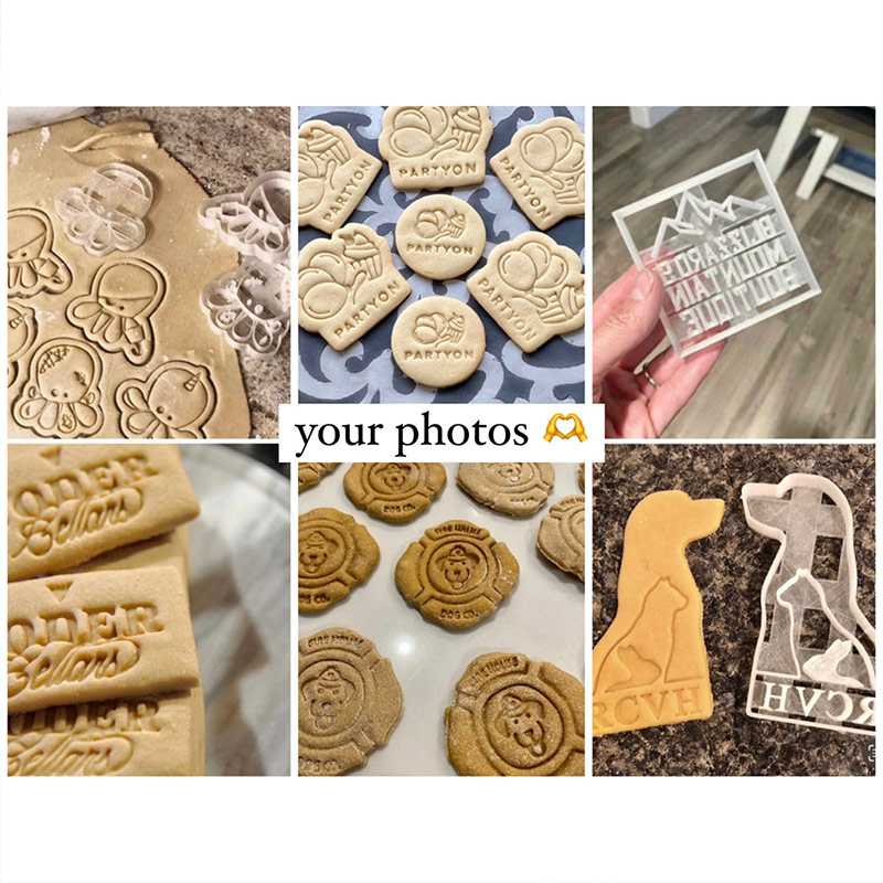 Personalized Cookie Cutter Logo Custom Stamp Design Baking Lover Gifts