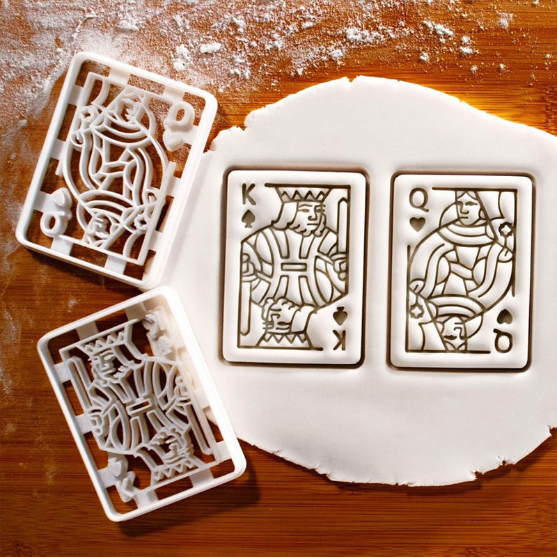 Personalized Funny Kind and Queen Play Card Cookie Cutter