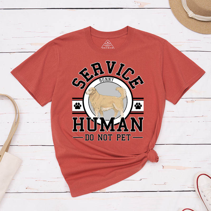 Personalized Dog Lover Service Human T-Shirt