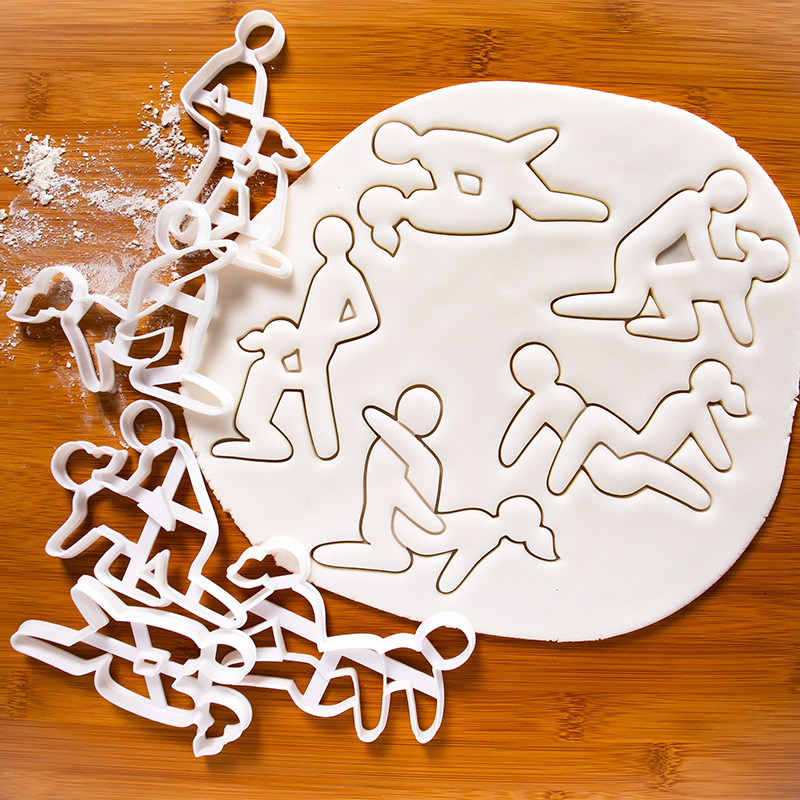 Personalized Funny Sex Position Cookie Cutters Valentine's Day Gift for Couple