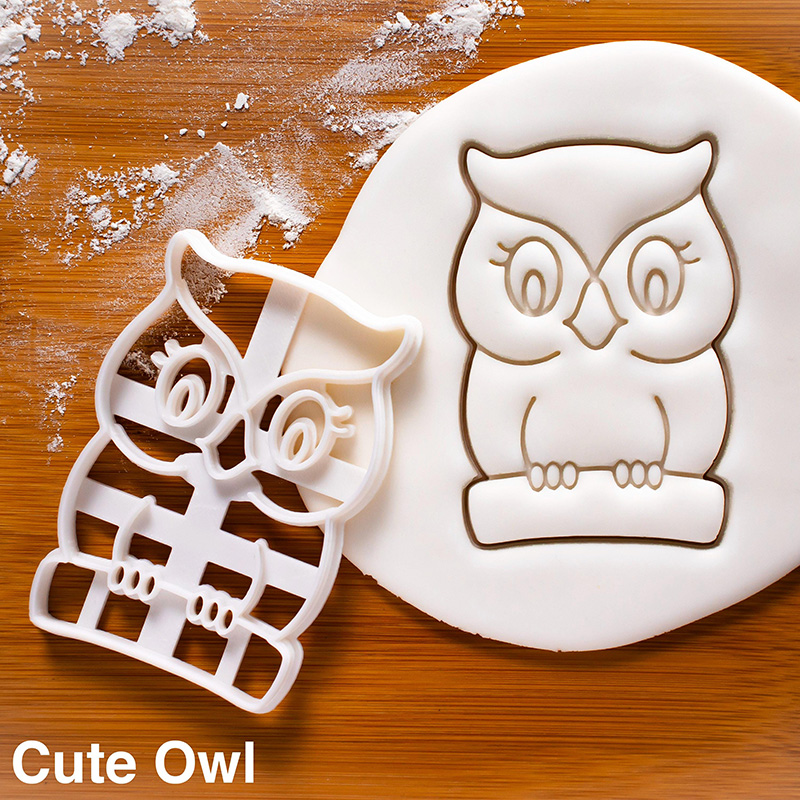 Personalized 3D Printed Owl Cookie Cutter Woodland Animal for Baking Lover