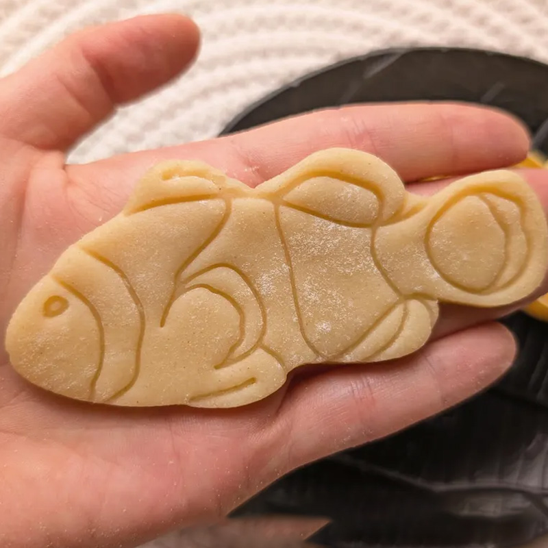 Personalized Fish Clay Cutter Foremka do ciastek Cookie Cutter Pastry Fondant Dough Biscuit 3D Printed Baking Tool Craft Stamp for Fishing Lover