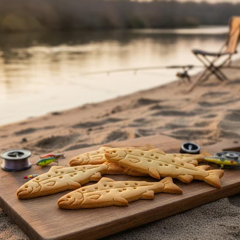 Personalized Fish Clay Cutter Seafood Party Baking 3D Printed Baking Tool Craft Stamp for Fishing Lover