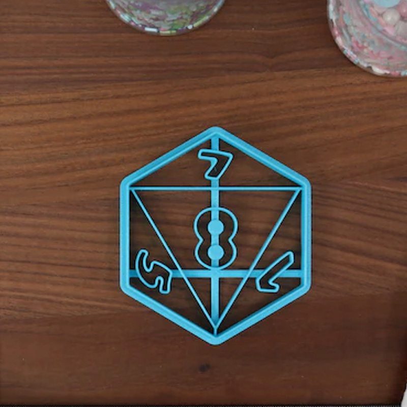 Personalized Dice Cookie Cutter Game Night Baking 3D Printed Baking Tool Craft Stamp for Geek Lover