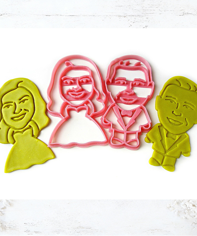Personalized Face Photo Cookie Cutter Wedding Cookie Gift Bride and Groom Face Photo Gift Face Cookie Cutter Wedding Party Favors